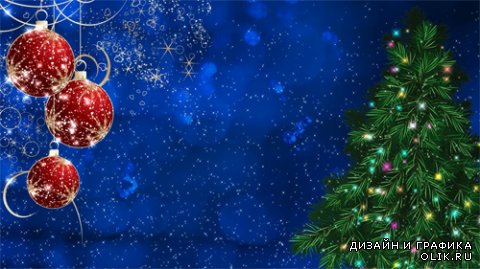 Background footage festive Christmas tree and Christmas toys