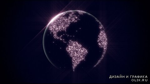 Spakle Globe video background