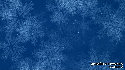 Beautiful winter with snowflakes footage