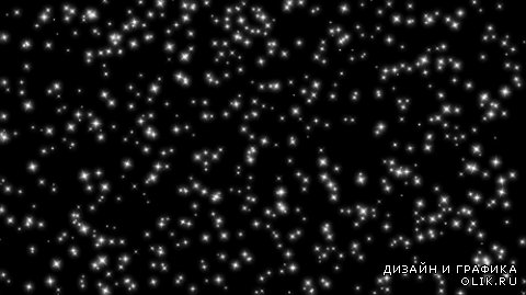 Background footage of twinkling stars