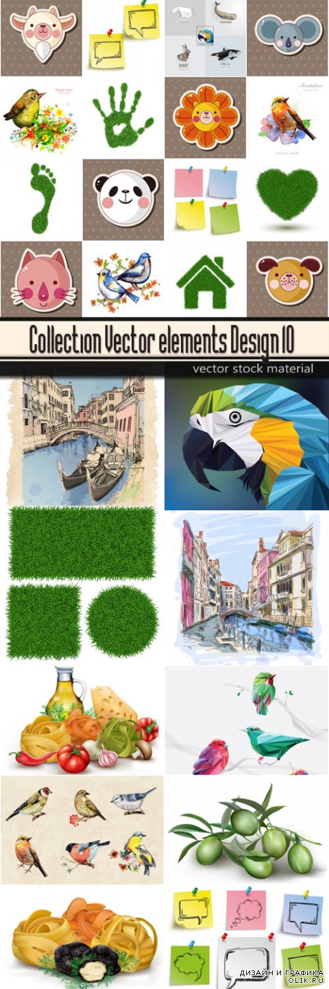 Collection Vector elements Design 10
