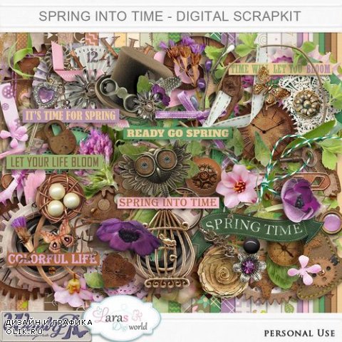 Скрап-набор - Spring Into Time