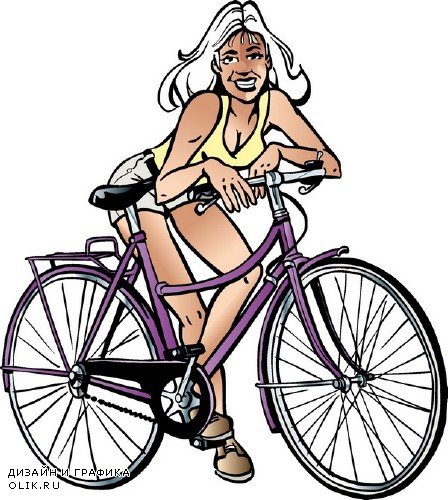 Велосипед, велосипедный спорт в векторе (подборка)
