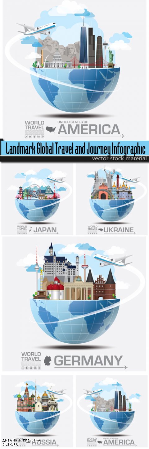 Landmark Global Travel and Journey Infographic
