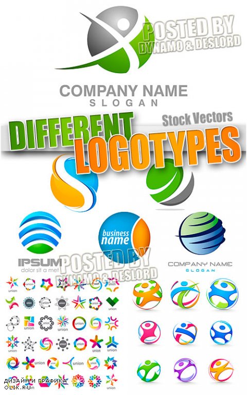 Различные логотипы - Векторный клипарт