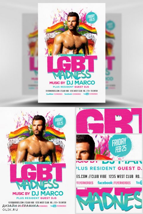 Flyer Template - LGBT Madness