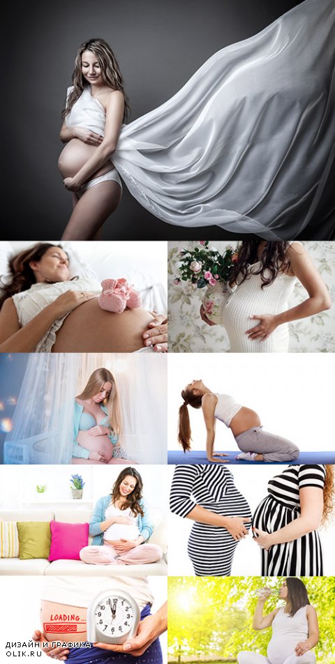 Беременная женщина - растровые картинки