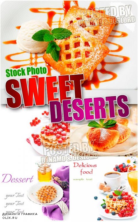 Сладкие десерты - Растровый клипарт