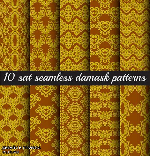 Seamless texture in the style of Damascus