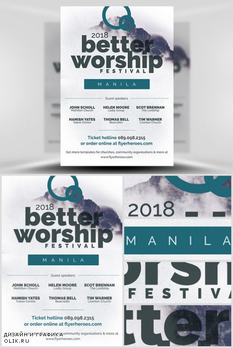 Flyer Template PSD - Better Worship 