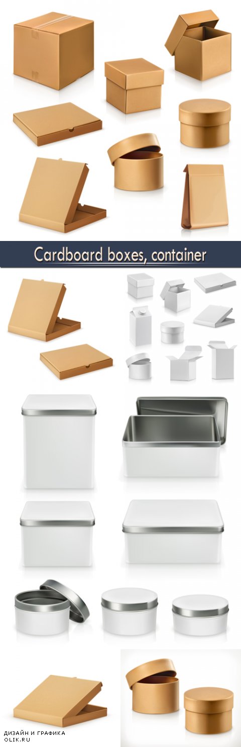 Cardboard boxes, container