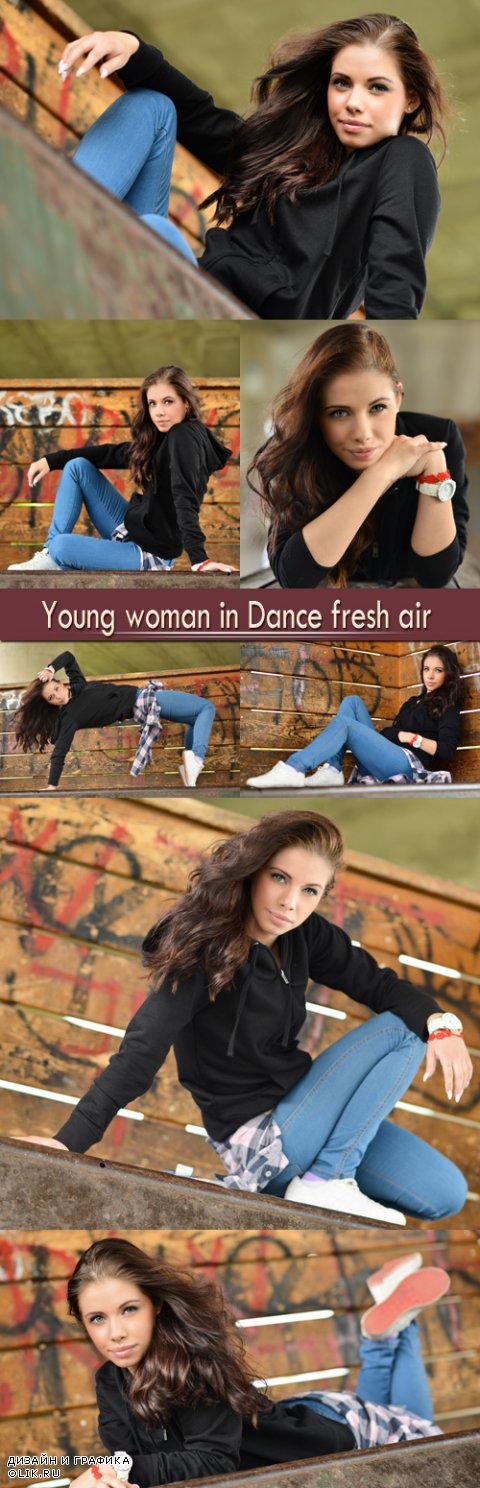 Young woman in Dance fresh air