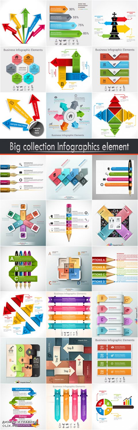 Big collection Infographics element