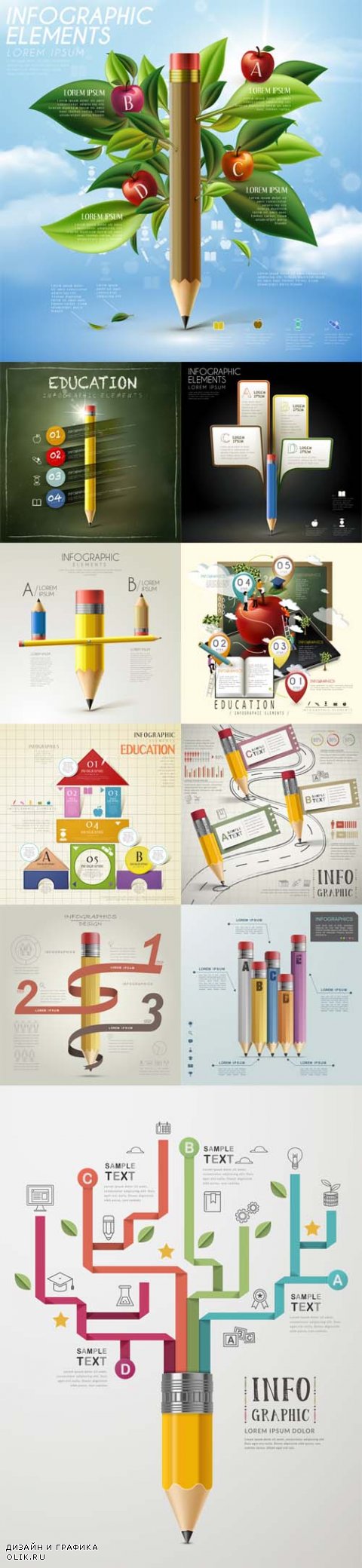 Vector Education Infographic Templates