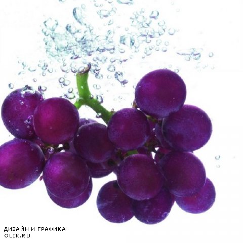 Фрукты и ягоды в воде (подборка)