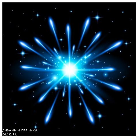 Векторный фон - Взрыв звезды | Starburst Background