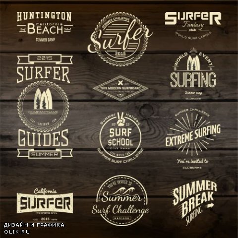 Different Labels & Stickers #25 - 10 Vector