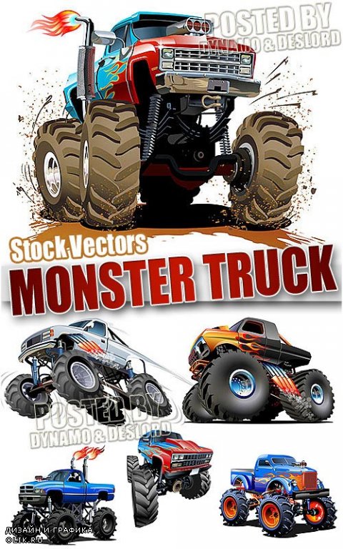 Monster Truck - Векторный клипарт
