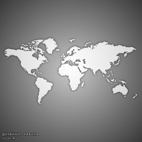 Карта мира World Map - 25 Vector