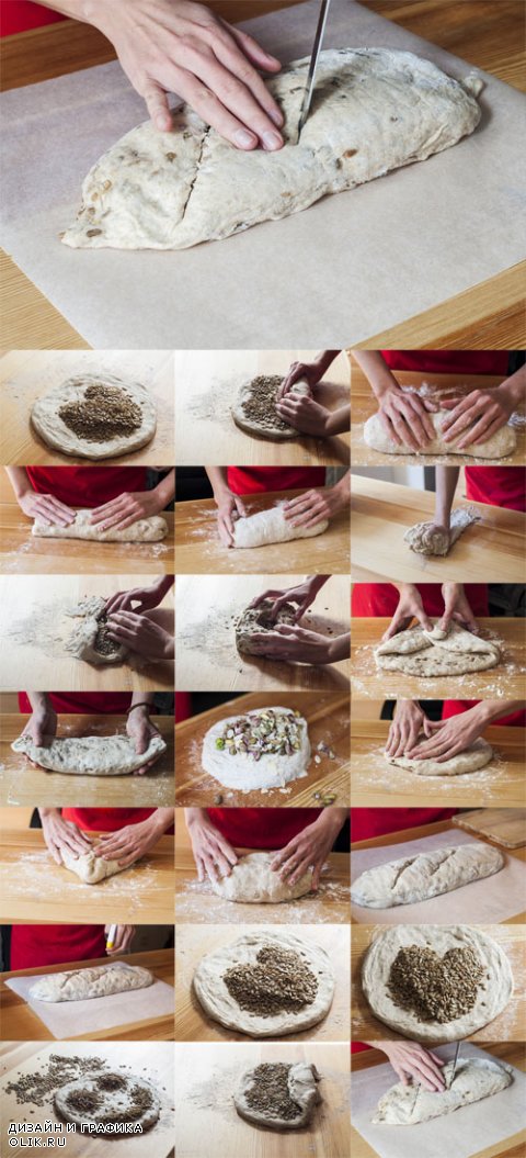 Photo The Process of Creating Homemade Bread