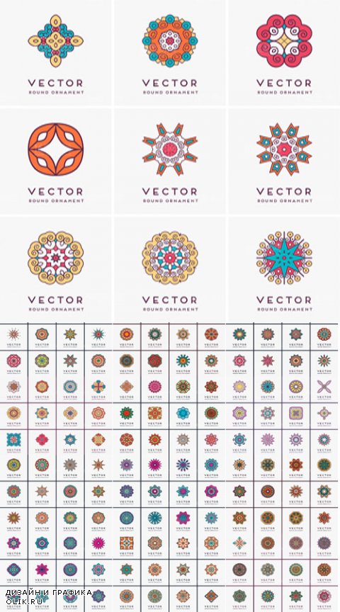 Тraditional pattern vector material