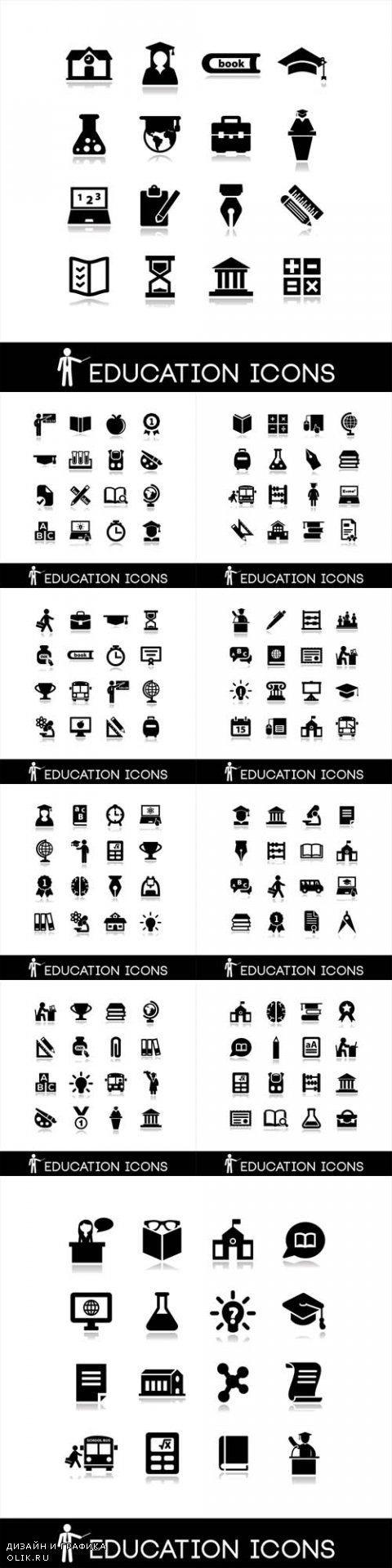 Vector Education and Learning Icons
