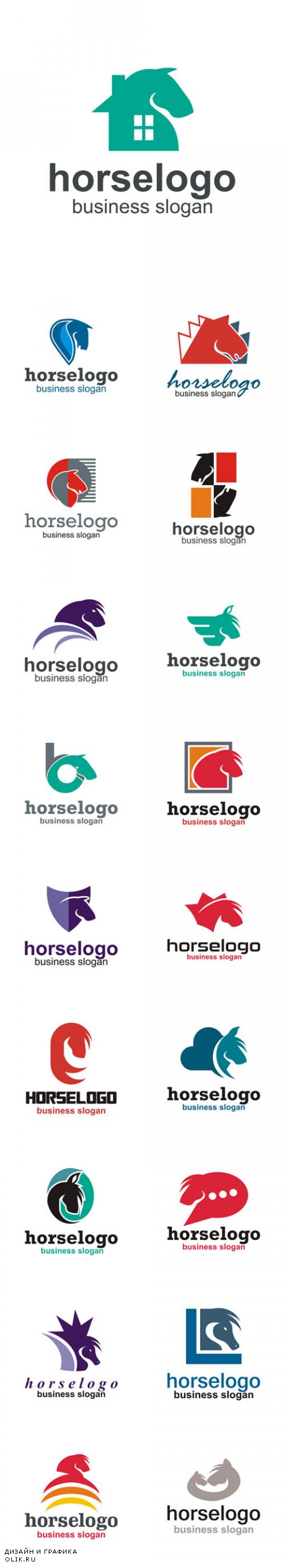 Vector Animals Horse Logos