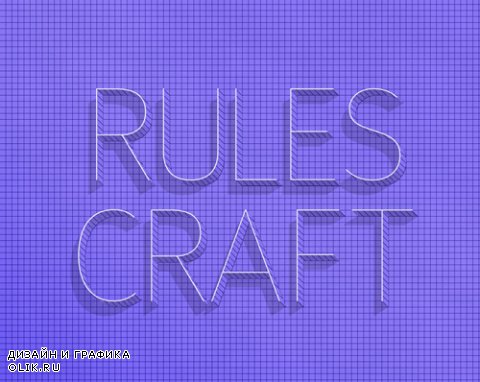 Rules Craft Text Effect
