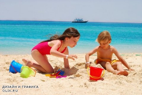 Дети на пляже (подборка фото)