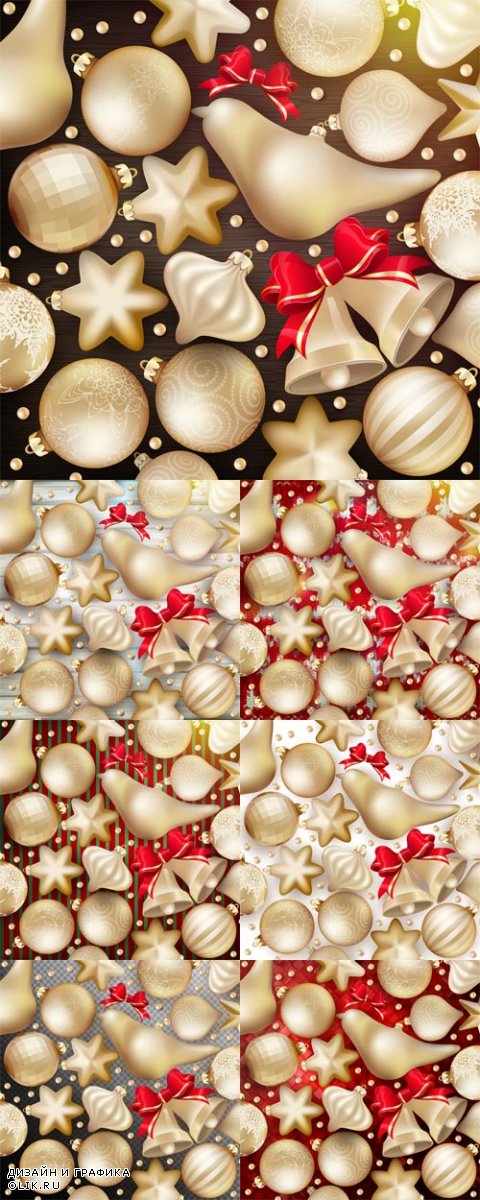 Vector Christmas Decoration Backgrounds