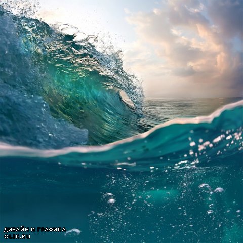 Растровый клипарт - Морские волны 3