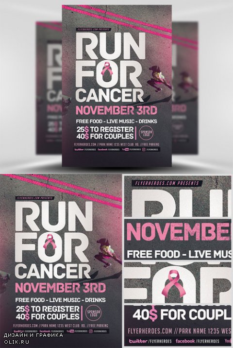 Flyer Template - Run For the Cure