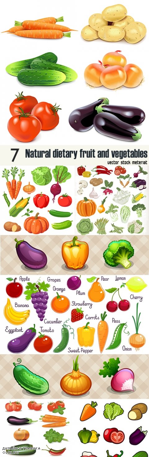 Natural dietary fruit and vegetables