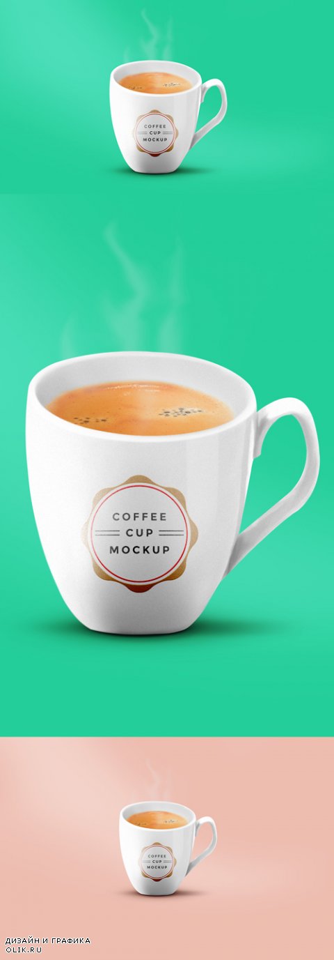 Макеты для PHSP - Логотип на кофейной кружке, часть 5