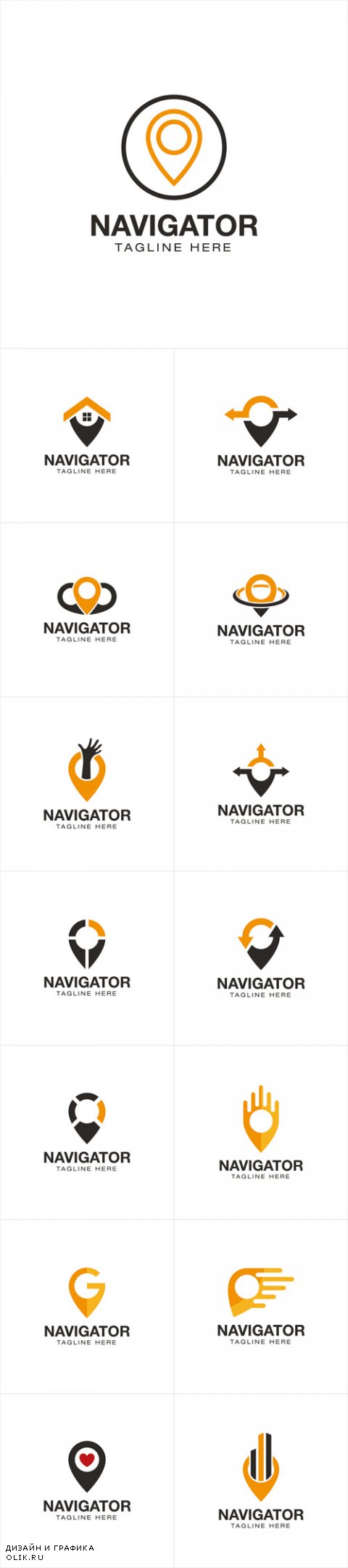 Vector Point Navigation Logo Design