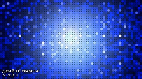 Blue Pixels Gradient 2D Motion Background