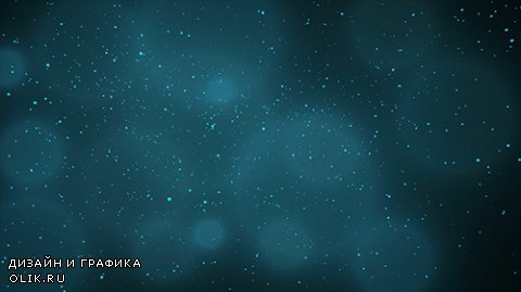 Blue abstract background with particles