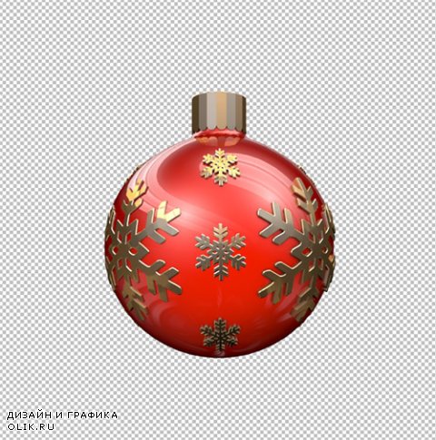 Red Christmas ball 360 Animation