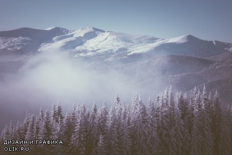 Растровый клипарт - Зимние пейзажи 13