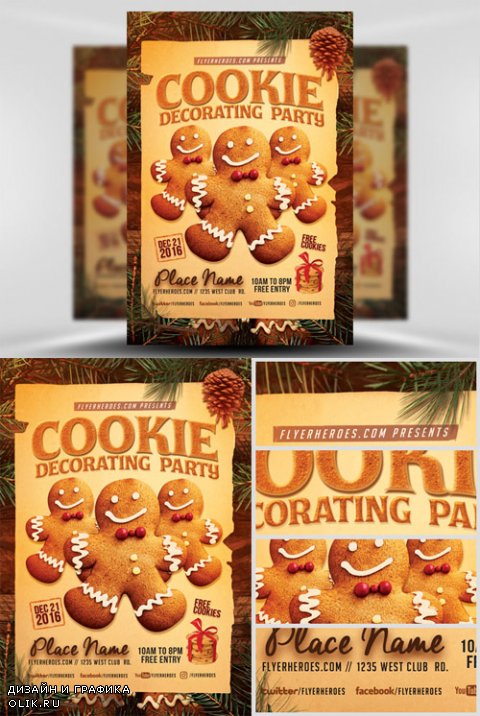 Flyer Template - Cookie Decorating Party