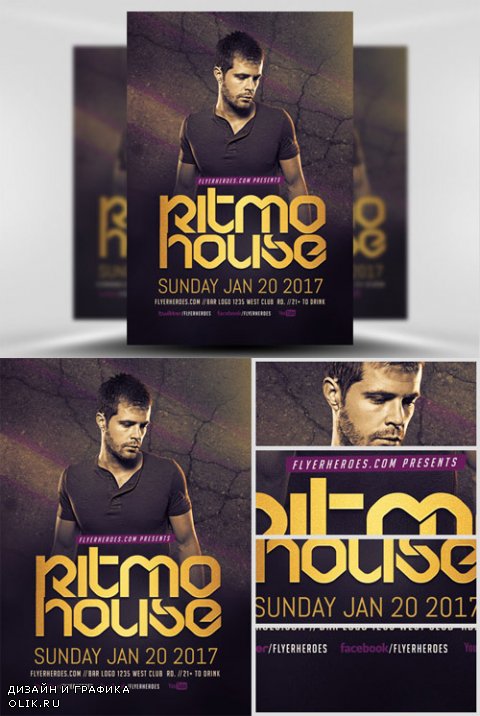 Flyer Template - Ritmo House DJ