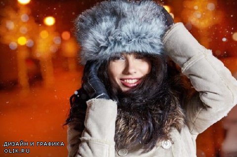 Девушка в зимней одежде (подборка изображений)