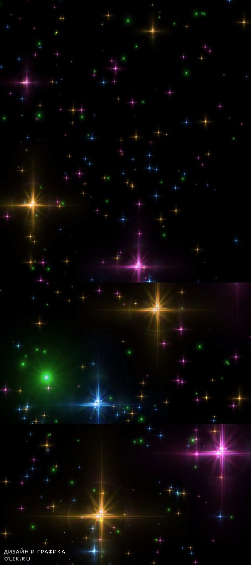 Clean Sparkles HD Animation Effect
