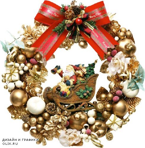 Мега коллекция №27: Праздничные украшения (Рождественские венки)