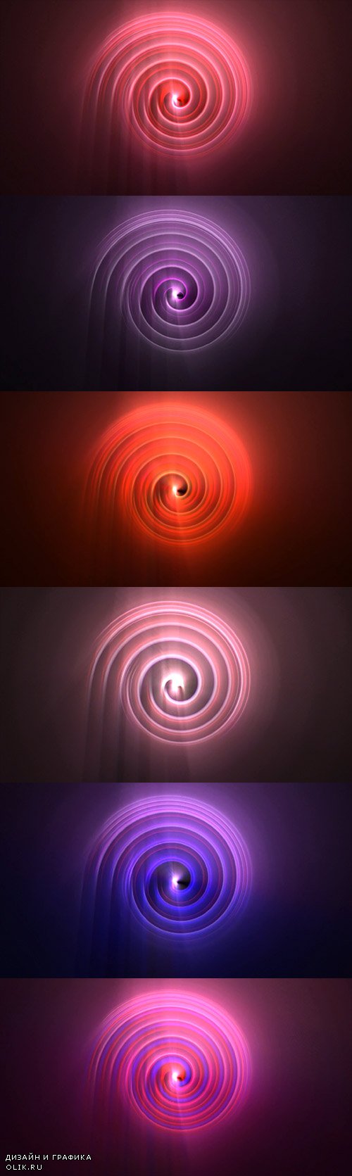Color Changing Spiral Neon