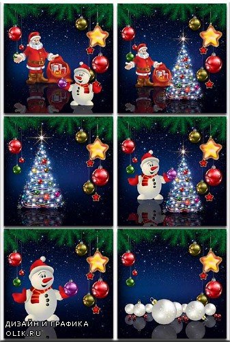 Новогодние фоны-Новогодние композиции.9 часть/Christmas backgrounds-Christmas composition.Part 9 