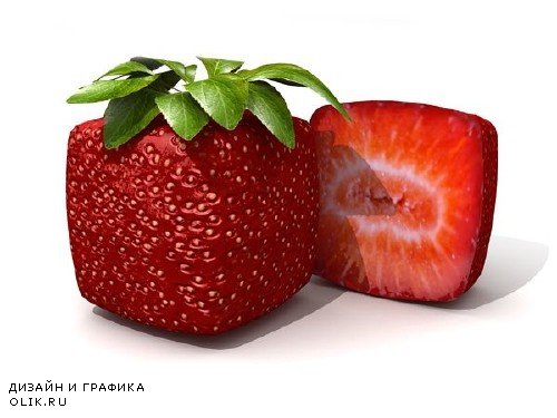 Квадратные фрукты и ягоды