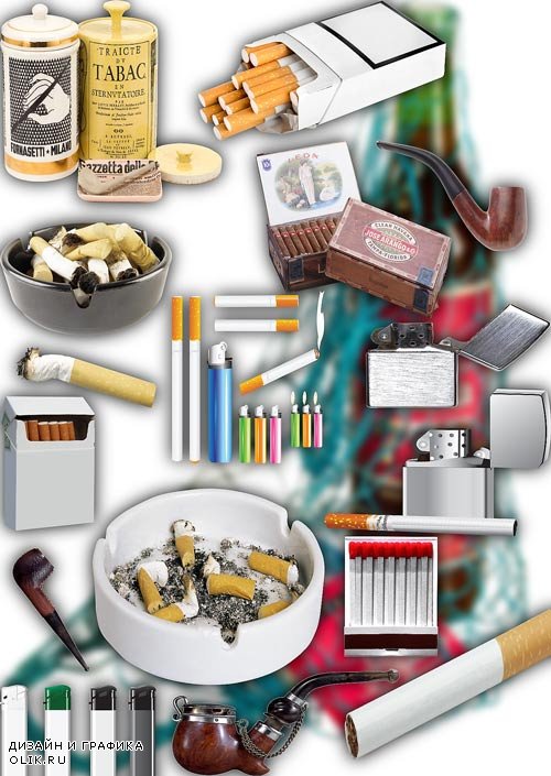 Фотошоп Png клипарты - Сигареты и табак