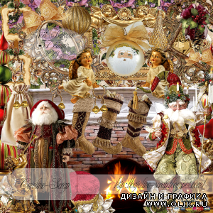 Новогодний скрап-набор