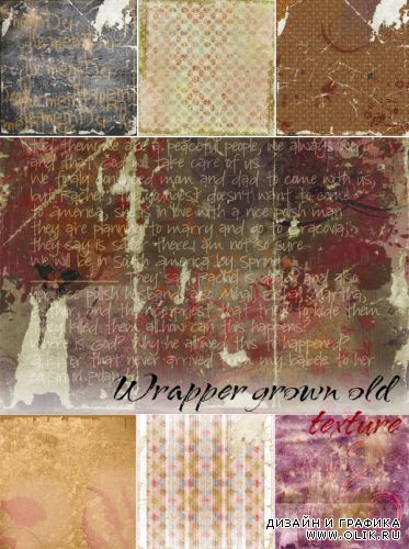 Wrapper grown old - texture